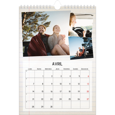 Calendrier photo A4 (20 x 30 cm) — Parts unknown [Avril]