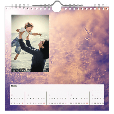 Calendriers annuels carré — Immersion en montagne [Mars]