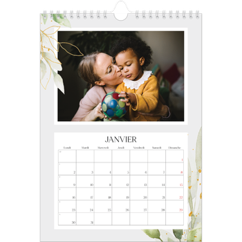 Calendrier photo A4 — Éclaboussure florale