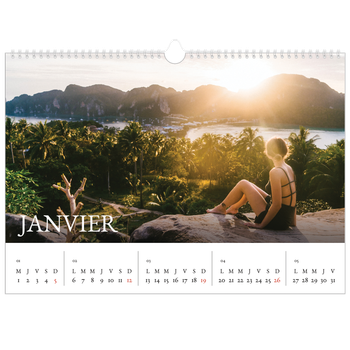 Calendrier photo A3 — Superposition classique
