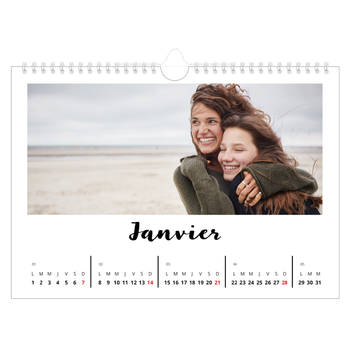 Calendrier photo A4 — Fait Main
