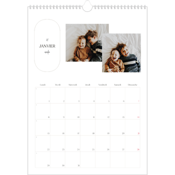 Calendrier photo A3 — Une ébauche