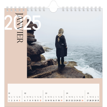 Calendrier photo carré — Superposition