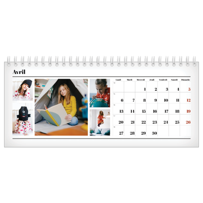 Calendrier de bureau — Une de magazine [Avril]