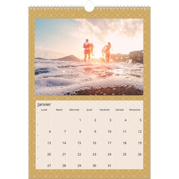 Calendrier photo A3 — Céleste dorée