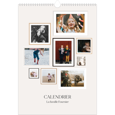 A3 Calendrier annuel — Galerie de mur photo [couverture]