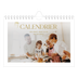 Calendrier photo A5 — Large texte Doré [couverture]