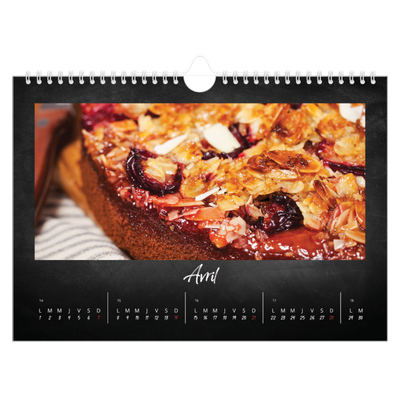 Calendrier photo A4 — Tableau et craie [Avril]
