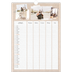 Calendrier familial A3 — Agenda kraft - Famille de 5 [Avril]