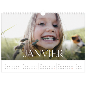 Calendrier photo A3 — Douze jolis mois