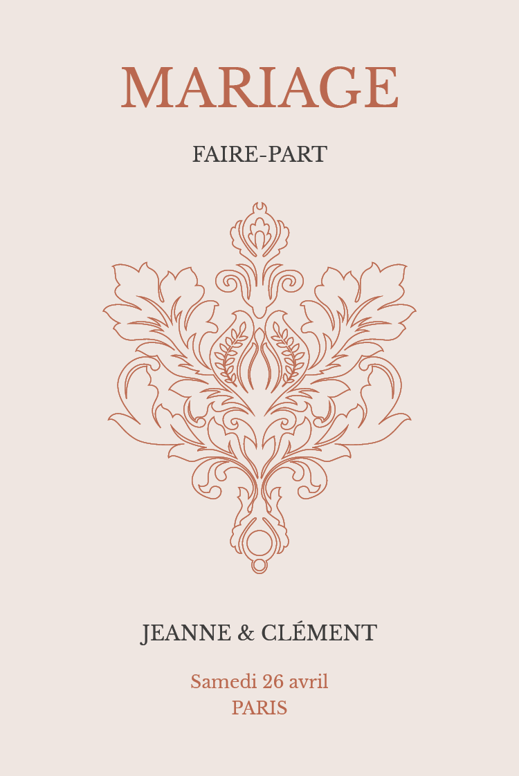 Cartons d'invitation — Un aller pour l'éternité