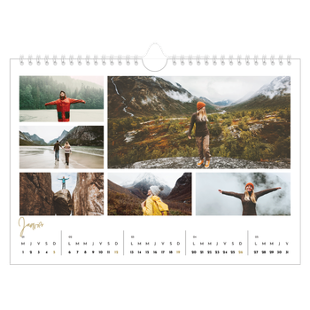 Calendrier photo A4 — Manuscrit