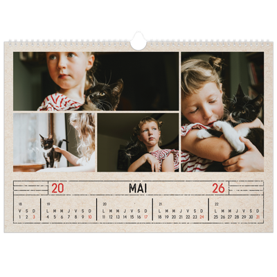 Calendrier photo A3 — Craft effet tampon [couverture]