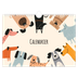 Calendrier photo A4 — Pattes de chien et gribouillis [couverture]