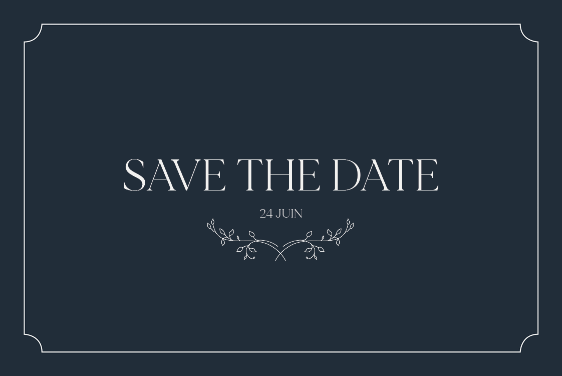 Save the date — Destination élégante