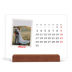 Calendrier de bureau support bois - paysage   — Signature carmin [couverture]