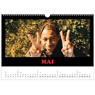 Calendrier photo A3 — Fun Typo [couverture]