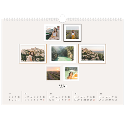 Calendrier photo A3 — Galerie de mur photo [couverture]