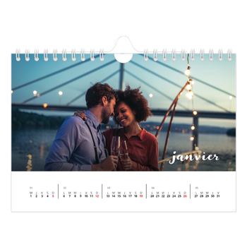 Calendrier photo A5 — Superposition pinceau