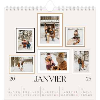 Calendrier photo carré — Galerie de mur photo
