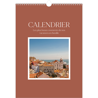 A3 Calendrier annuel — Couleurs classiques [couverture]