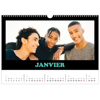 Calendrier photo A3 — Fun Typo