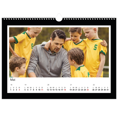 Calendrier photo A3 — Cadre noir [couverture]