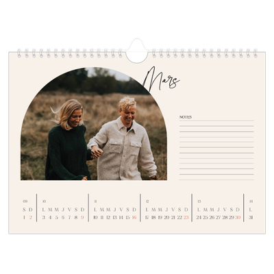Calendrier photo A4 — Arche de souvenirs [Mars]